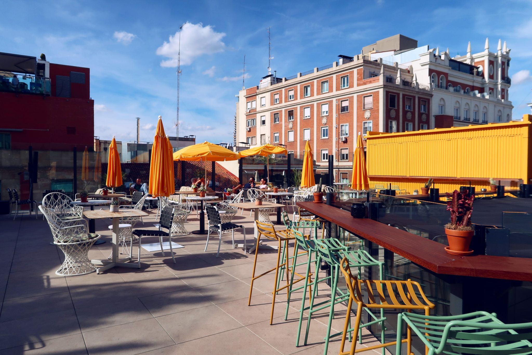 Generator Hostel Madrid @minkaguides rooftop bar 2