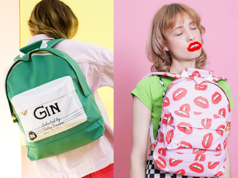 Gifts for travel lovers @tattydevine Tatty Devine x Mic-Pac backpacks