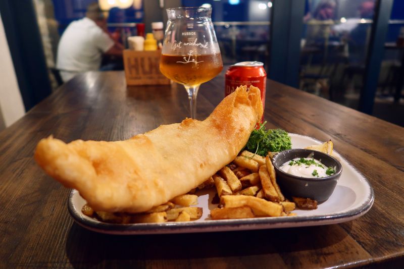 Cornwall itinerary - gluten-free fish and chips The Hub St Ives CREDIT Minka Guides