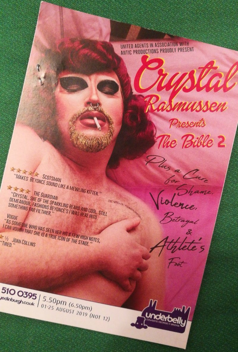 Queer Edinburgh Fringe Crystal Rasmusen flyer cropped CREDIT Minka Guides