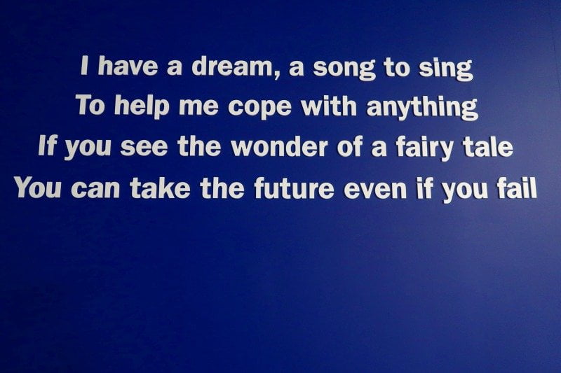 ABBA Super Troupers exhibition I Have A Dream lyrics CREDIT Minka Guides_picmonkeyed