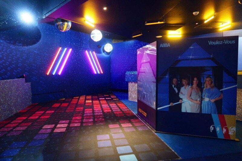 ABBA Super Troupers exhibition disco dance floor CREDIT Minka Guides_picmonkeyed