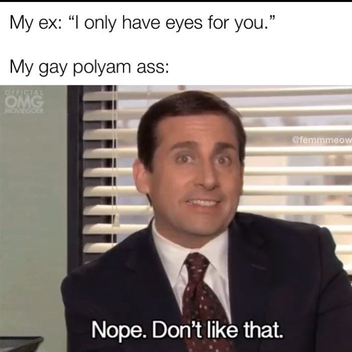 Polyamory memes and tweets - I only have eyes for you CREDIT femmmmeow